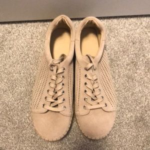 Marc Fisher “Mandal” Perforated Espadrille Sneakers